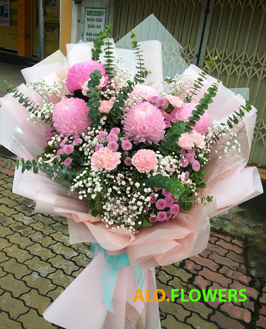 tặng hoa ở sân bay alo.flowers