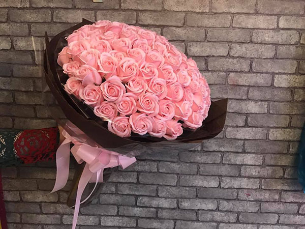 Bó hoa hồng sáp 50 bông rẻ nhất