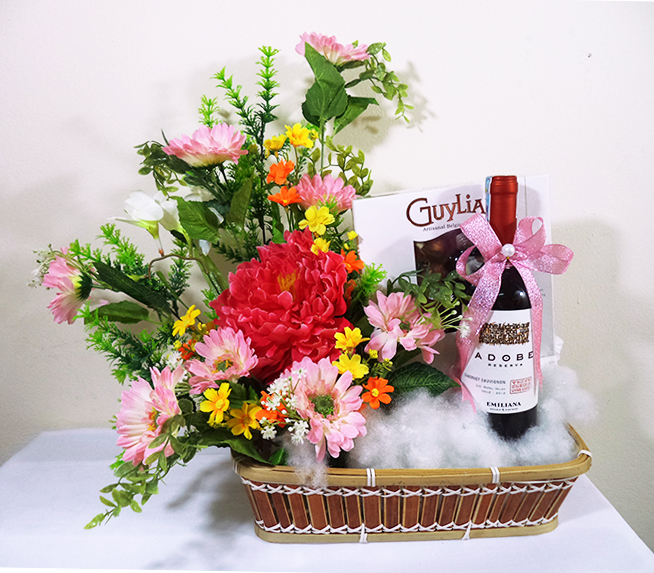 hoa và rượu tặng sinh nhật alo.flowers