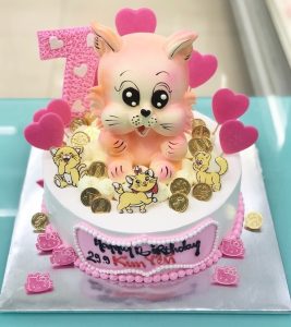 Bánh sinh nhật con mèo bánh kem mặt mèo dễ thương  Bánh sinh nhật