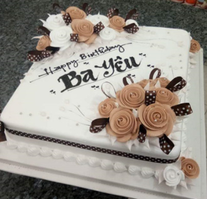 Bánh sinh nhật tạo hình chibi các thành viên trong gia đình dành tặng cho bố  (Mẫu 49707) - FRIENDSHIP CAKES & GIFT