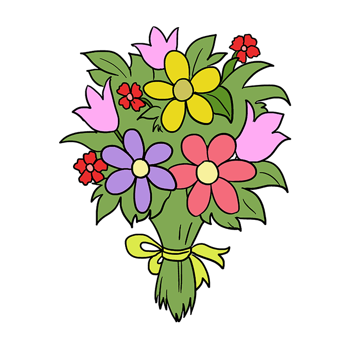 Vẽ Bó Hoa Đẹp - Alo Flowers