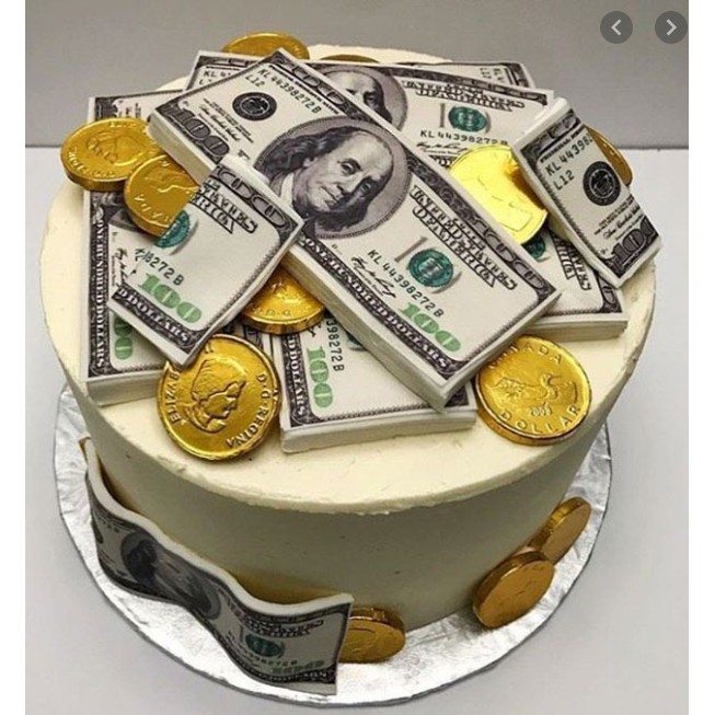 Hình ảnh bánh sinh nhật đô la: Bánh sinh nhật đô la là món quà tuyệt vời cho những người yêu thích tiền tệ và bánh ngọt. Những hình ảnh đẹp mắt về chiếc bánh được trang trí tinh tế với hình ảnh tiền đô sẽ khiến cho bạn muốn đắm mình trong món quà độc đáo này.