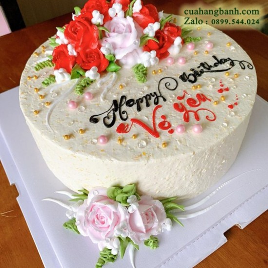 Tổng hợp mẫu bánh sinh nhật tặng vợ yêu dễ thương nhất Laravanvn