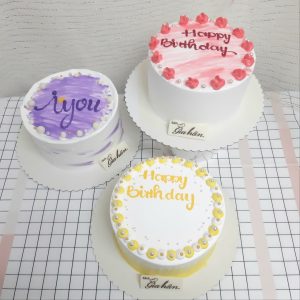Bánh sinh nhật size nhỏ trang trí đơn giản - Thu Hường Bakery