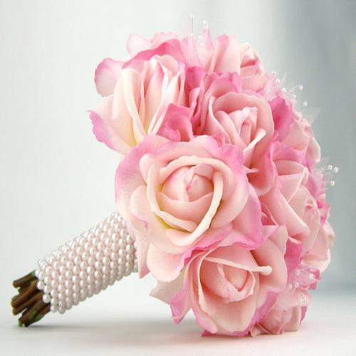 Bó hoa cưới hồng ohara
